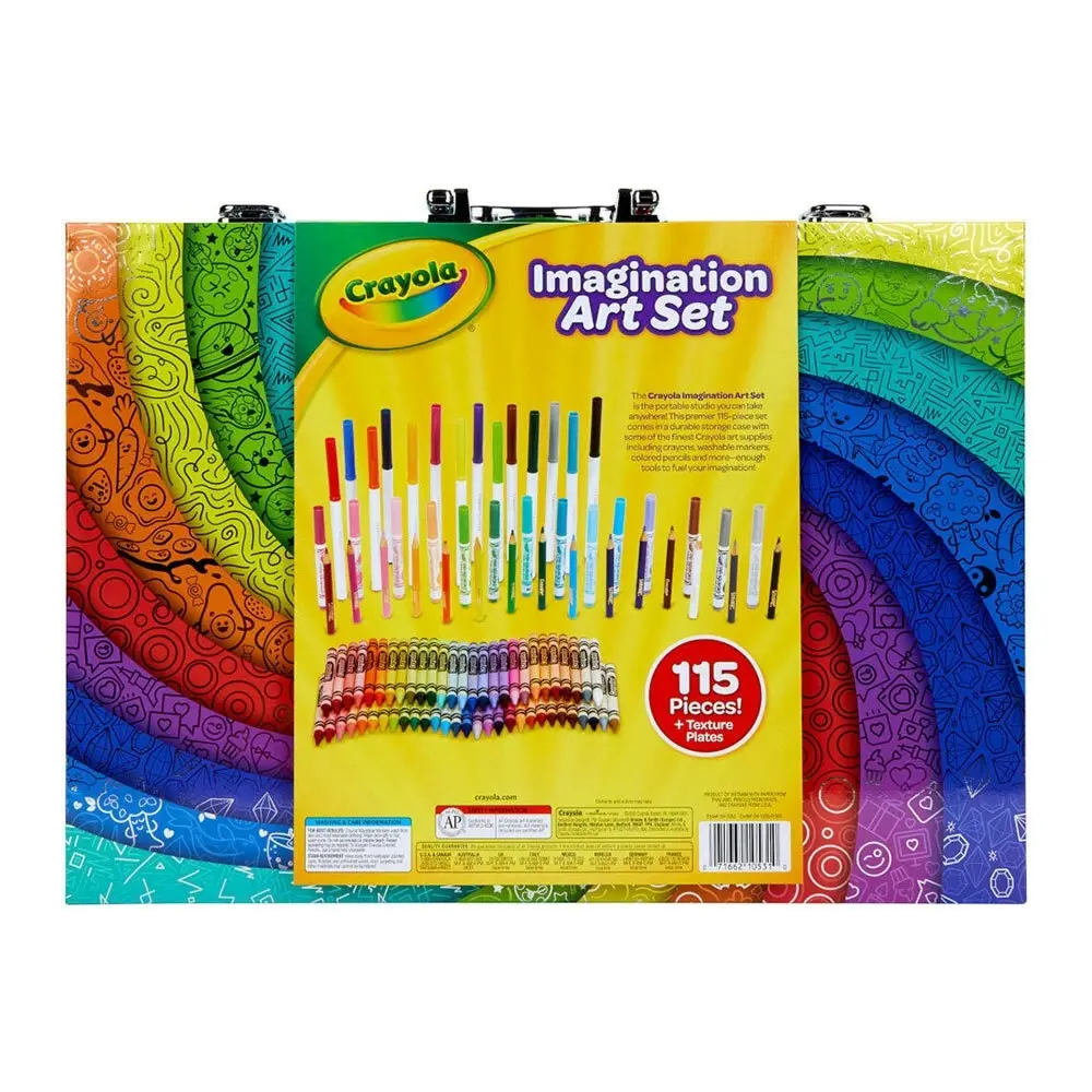 115pc Crayola Imagination Art Case Set w/ Crayons/Pencils/Markers For Kids 4+