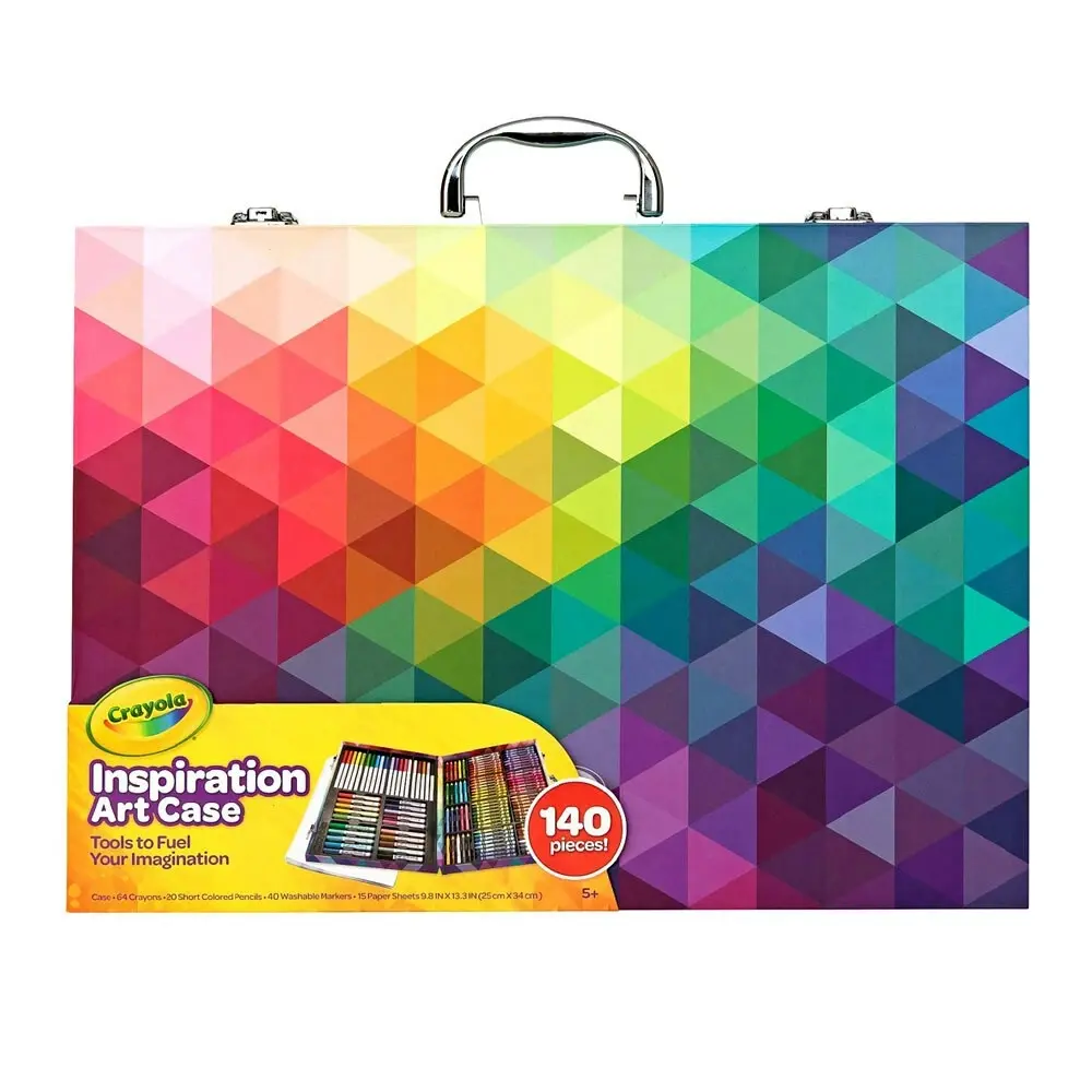 140pc Crayola Inspiration Art Portable Case Set w/ Pencils/Markers For Kids 5+