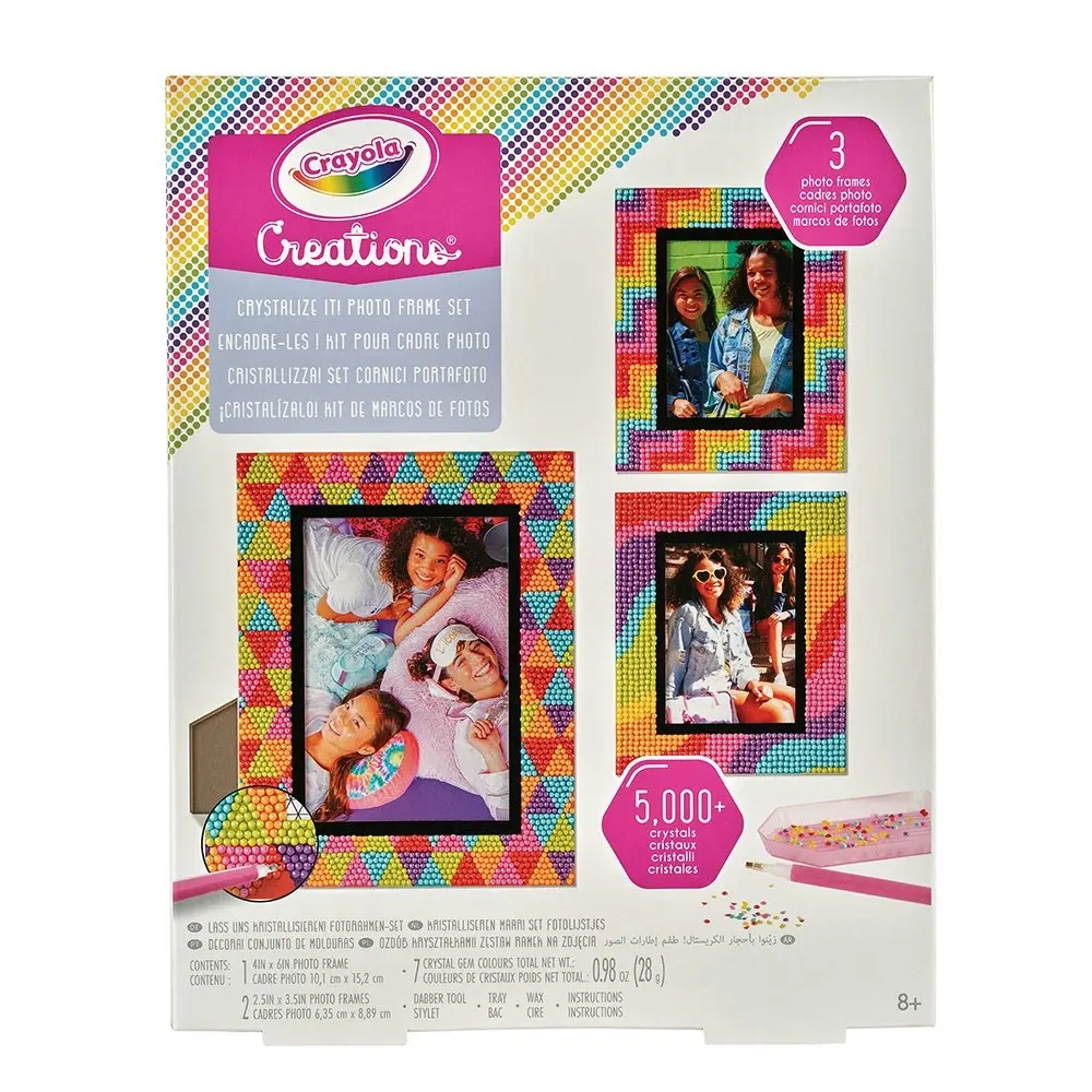 Crayola Creations Crystalize It Photo Frames Activity Art Kit/Set For Kids 8+