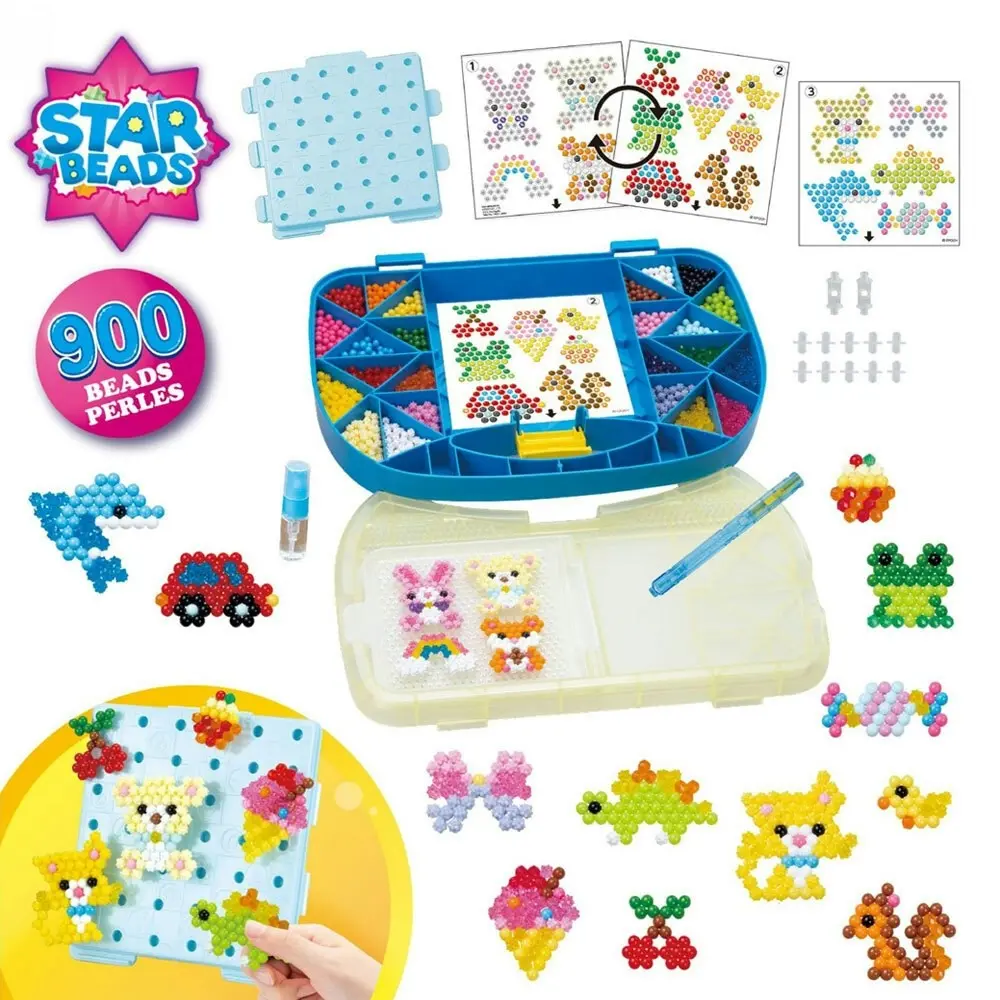 Aquabeads Beginners Carry Case Set Arts/Craft Creative Toy Kit Kids/Children 4y+