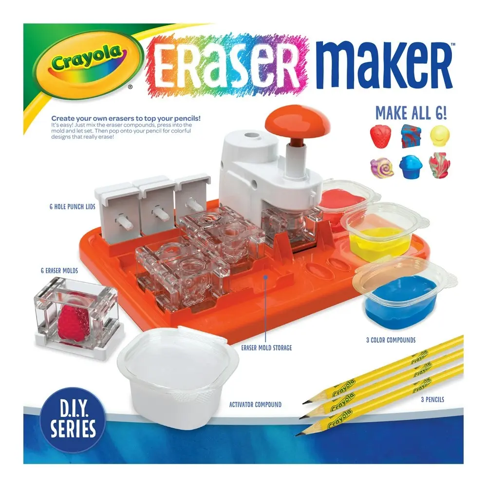 Crayola DIY Series Eraser Maker Set Kids/Children Educational Art/Craft Toy 8y+