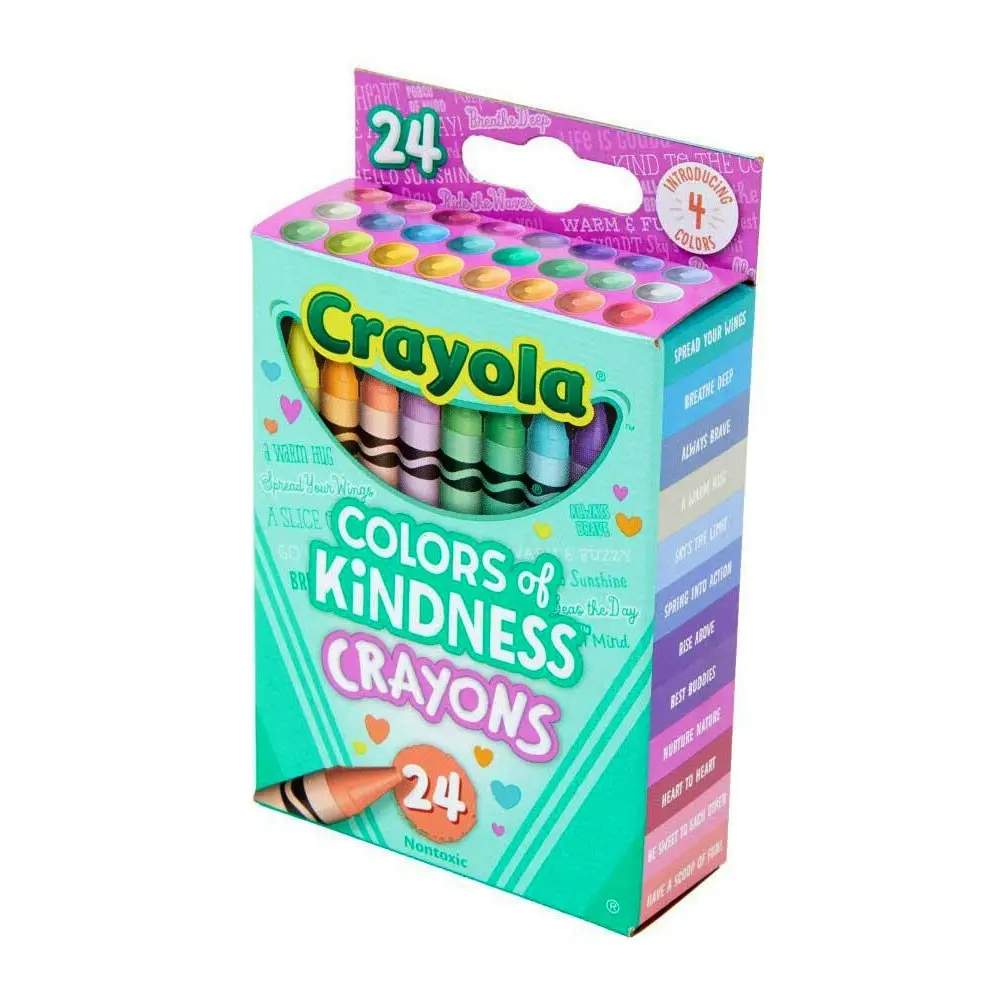 3x 24pc Crayola Colors Of Kindness Crayons Kids/Child Drawing Colouring Set 3y+