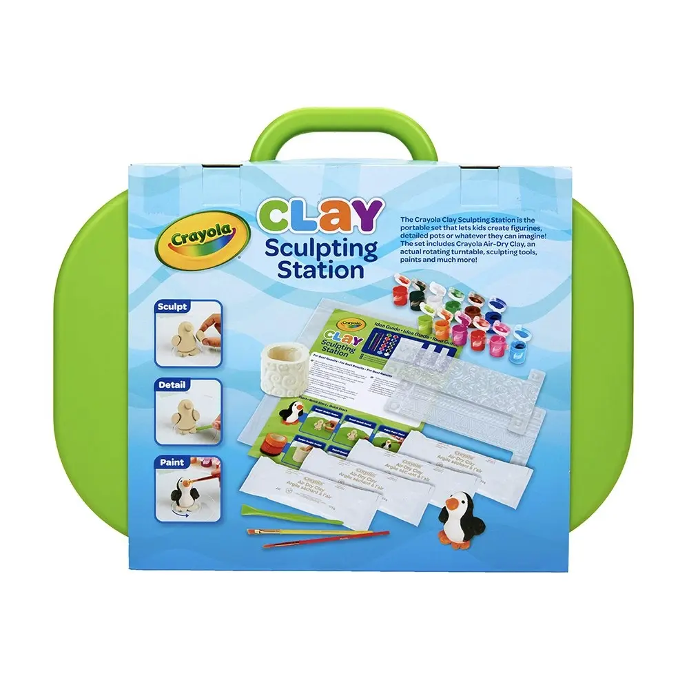 Crayola Kids/Childrens Creative Modelling Clay Sculpting Art/Craft Station 36m+