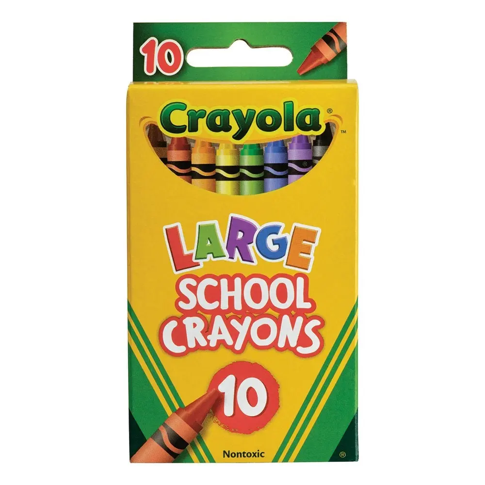 30pc Crayola Kids/Childrens Creative Large School Drawing Art/Craft Crayons 36m+