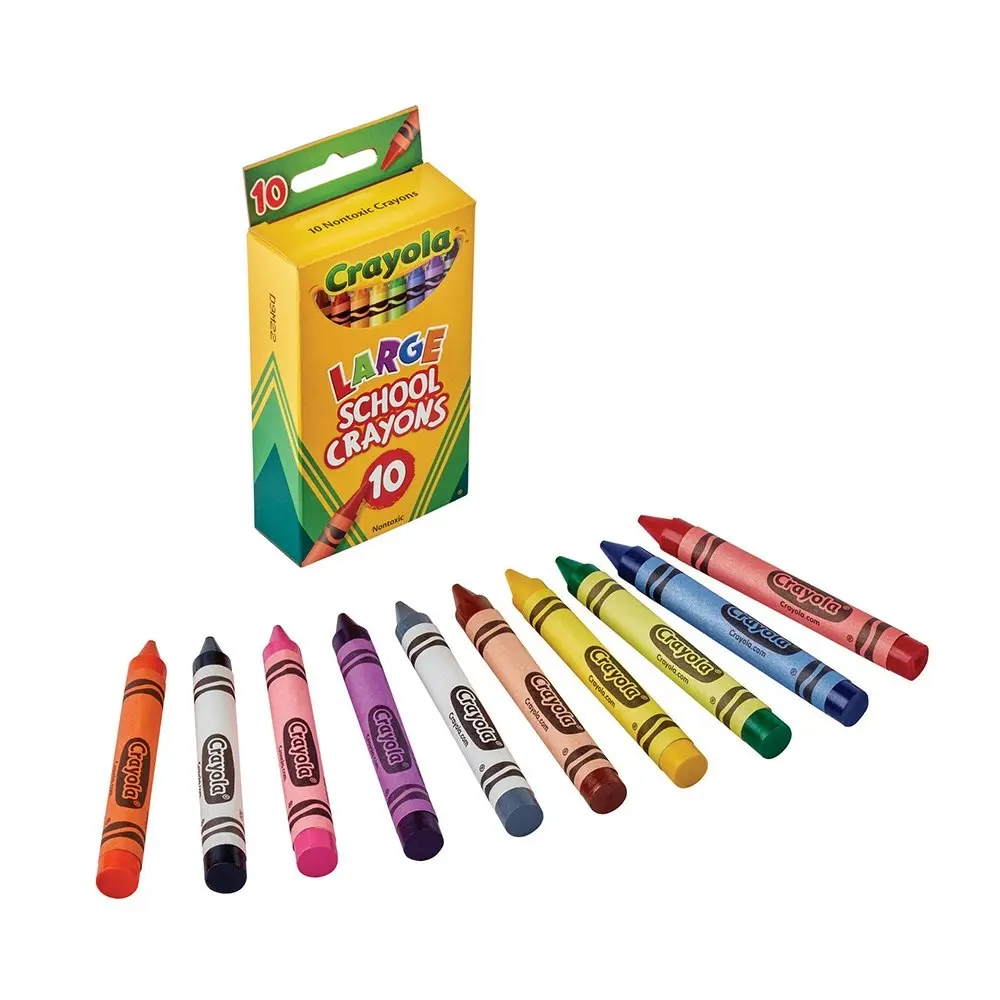 30pc Crayola Kids/Childrens Creative Large School Drawing Art/Craft Crayons 36m+