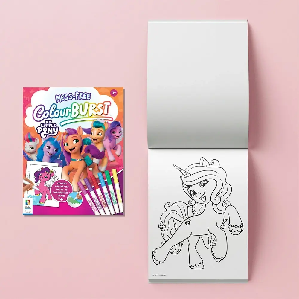 Inkredibles Colour Burst My Little Pony New Gen Colouring Kit Kids Book 3y+