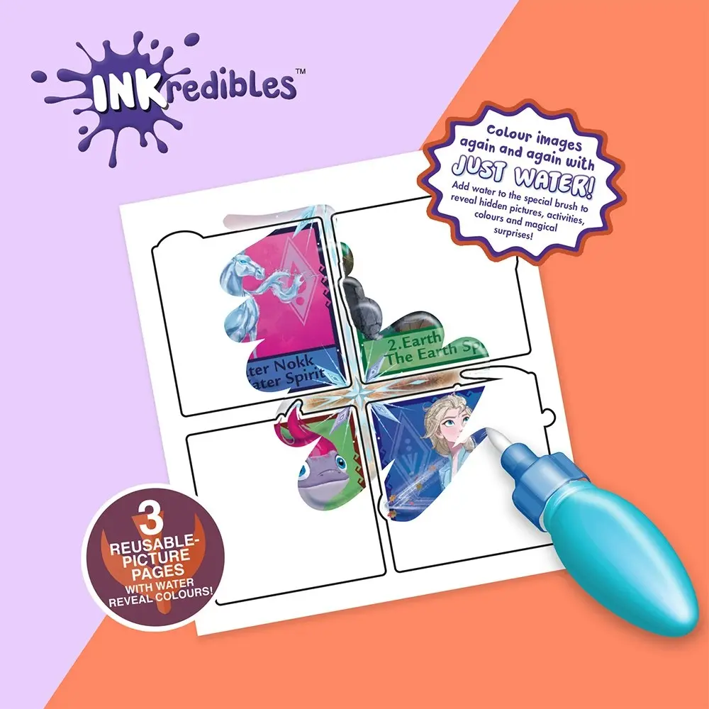 Inkredibles Frozen 2 Water Wonder Colouring Activity Kit Mess-Free Art 3y+