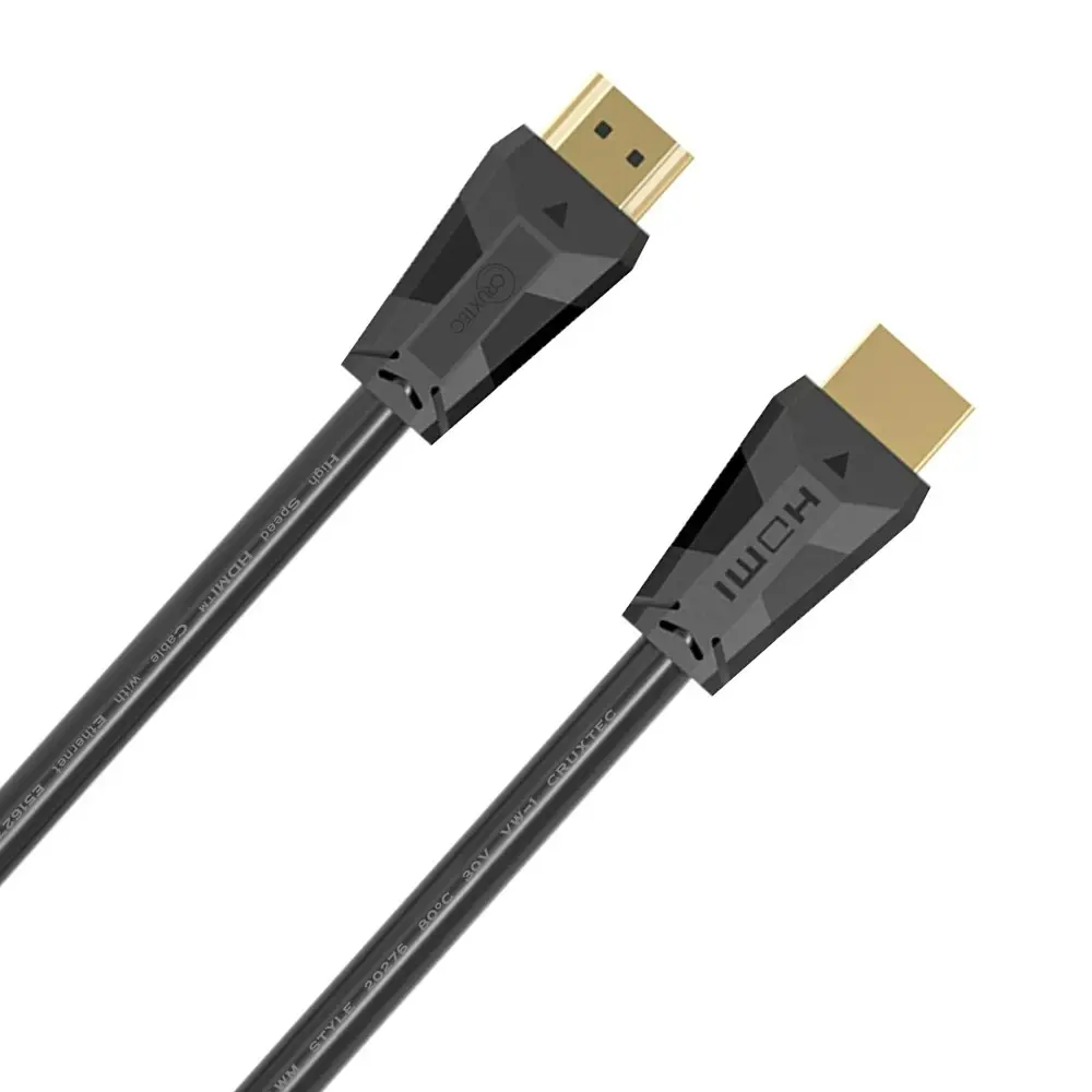 2PK Cruxtec 3m Premium High Speed HDMI 2.0 18Gbps 4K 60Hz Cable w/ Ethernet BLK