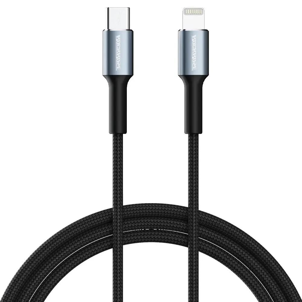 2PK RockRose Aspire Quick Charge 1m USB-C Phone Charging Cable For Apple iPhone