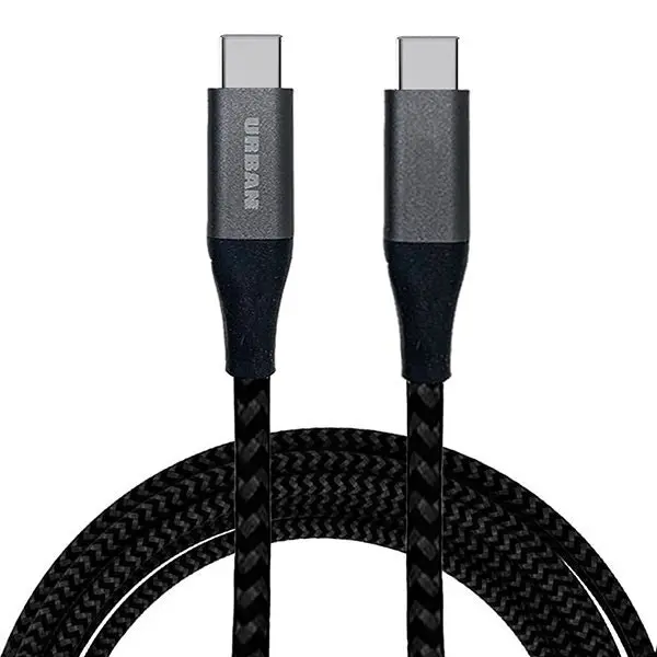 Urban 60W PD USB-C to USB-C 2m Charging Cable/Cord For Android/Tablets/Laptops