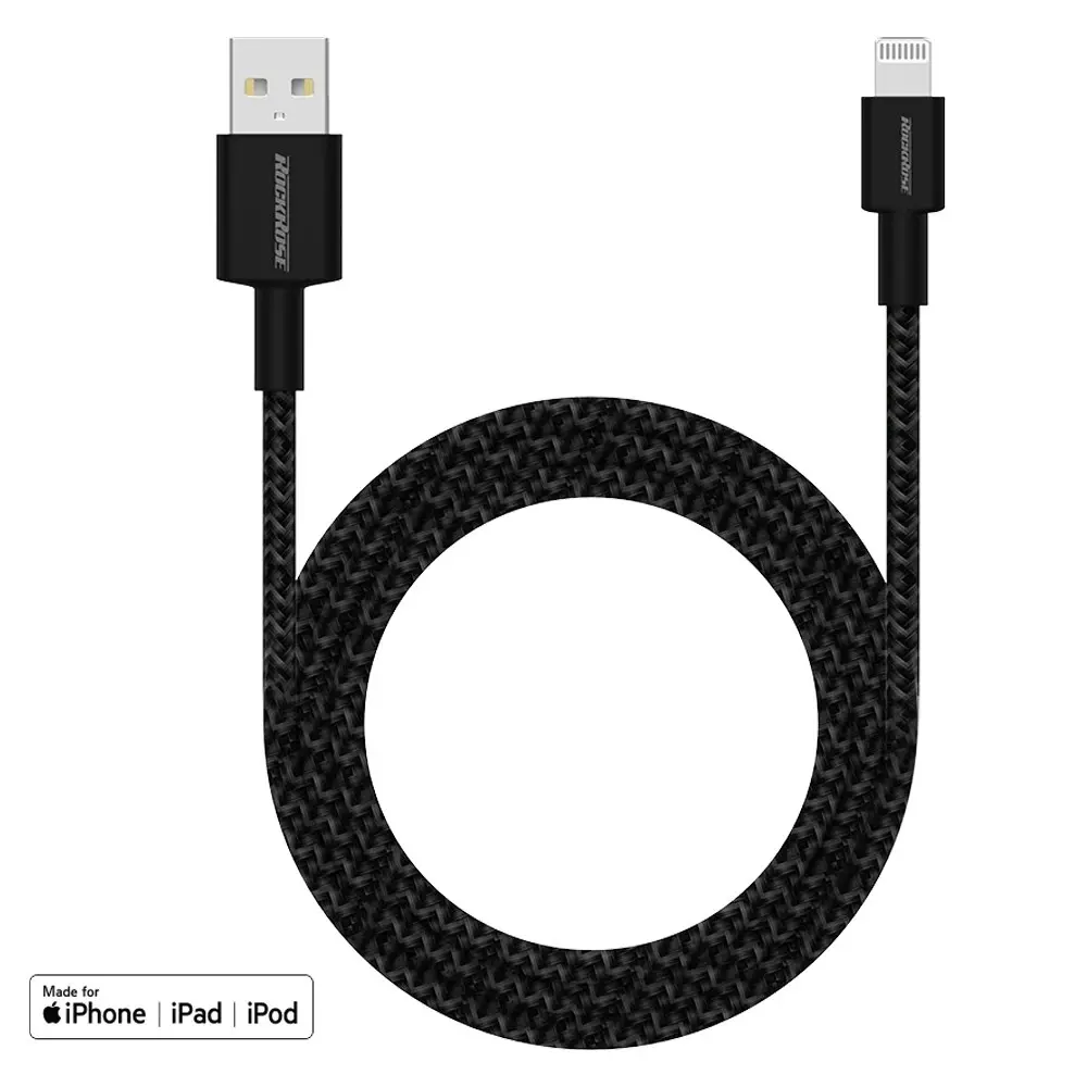 RockRose Liberty AL 1m Charge USB-A to Lightning MFI-Certified Cable For Apple