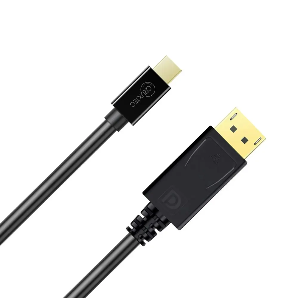 Cruxtec MD8K-01-BK Mini Displayport Male To Displayport Male Cable 1m Black