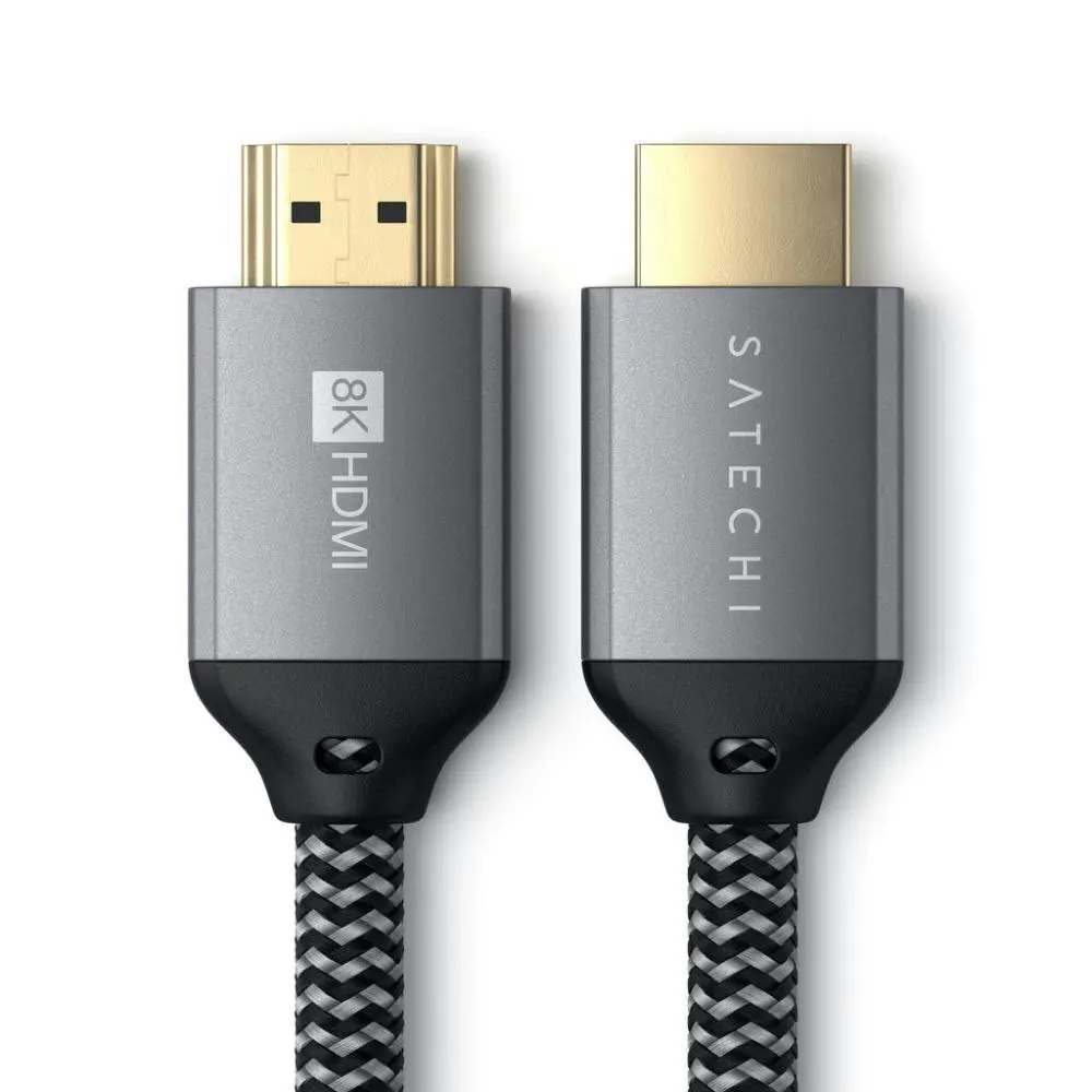 Satechi 8K Ultra HD High Speed HDMI 2m Braided Cable For Mac/PC/Laptop/Xbox/TV