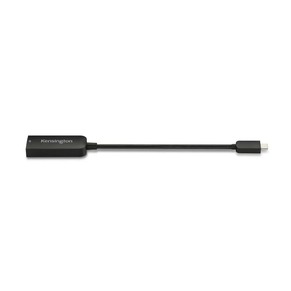 Kensington CV5000 Male USB-C to Female DisplayPort Adapter For PC/Laptop Black