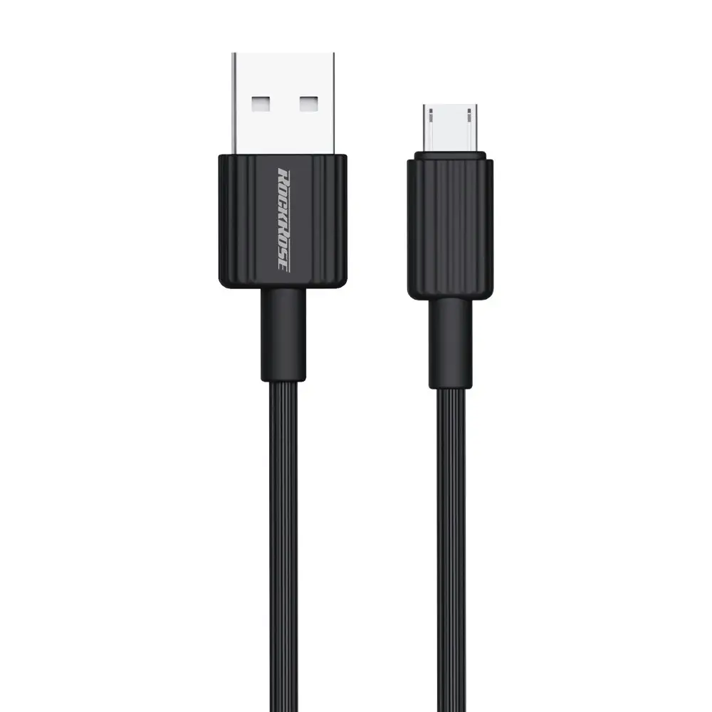 3PK RockRose Arrow AM 2.4A 1m USB to Micro USB Phone Charging/PC Data Sync Cable