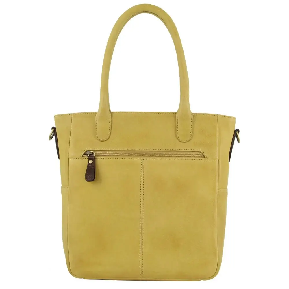 Pierre Cardin 2 Tone Urban Leather Women's/Ladies Shoulder Carry Zip Bag Yellow