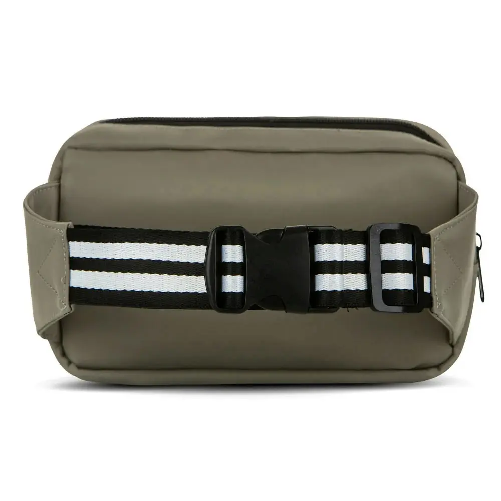 Punch Neoprene Premium Nylon Bum Bag/Fanny Pack w/Striped Strap Olive Green