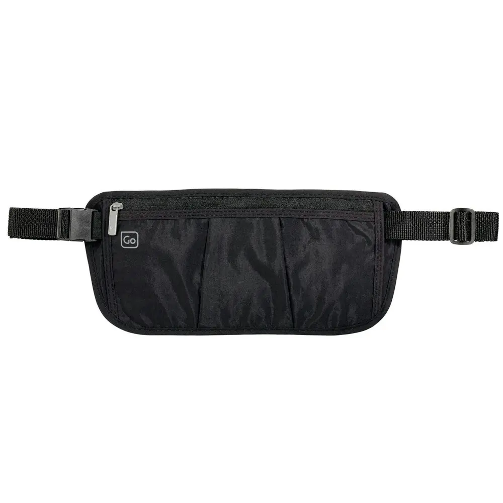 Go Travel Unisex Concealed Money/Passport Bum Bag Waist Zip Belt Pouch Assorted