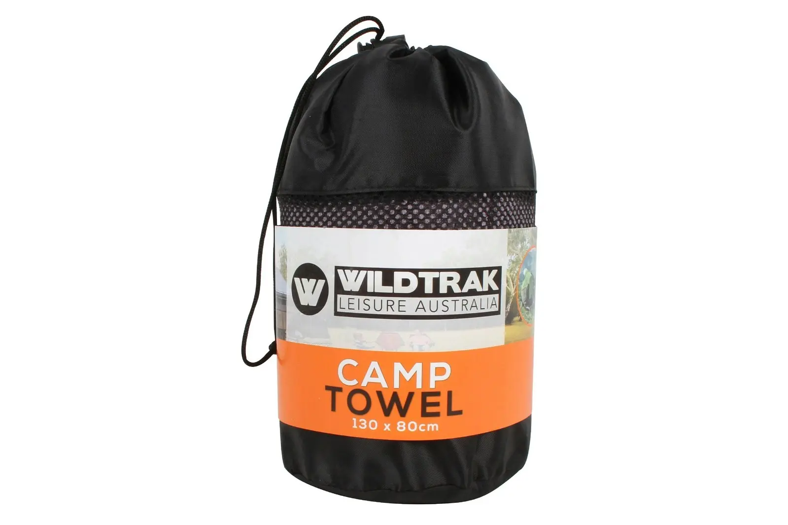 Wildtrak 130x80cm Quick Dry Soft Camp Towel w/ Bag Large Travel/Camping Grey