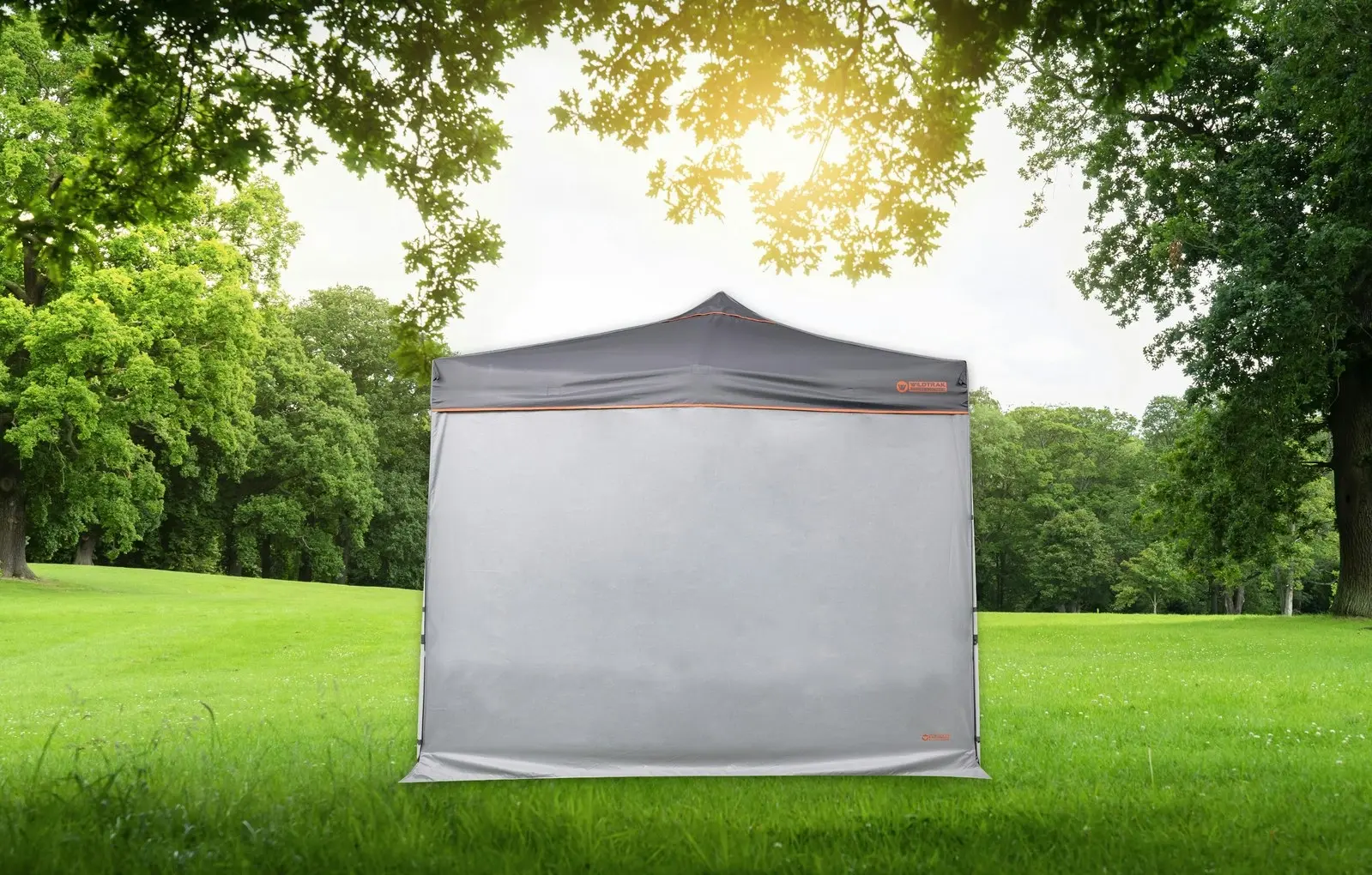 Wildtrak Solid Wall 2.4 Cover Accessory For Outdoor Camping 2.4m Gazebo Grey