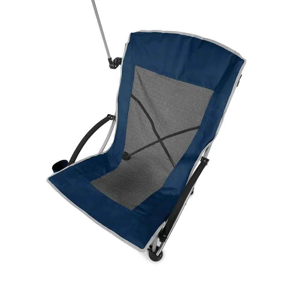 Sport-Brella Adjustable Beach Chair Outdoor Seating w/ UPF50+ Shade Umbrella