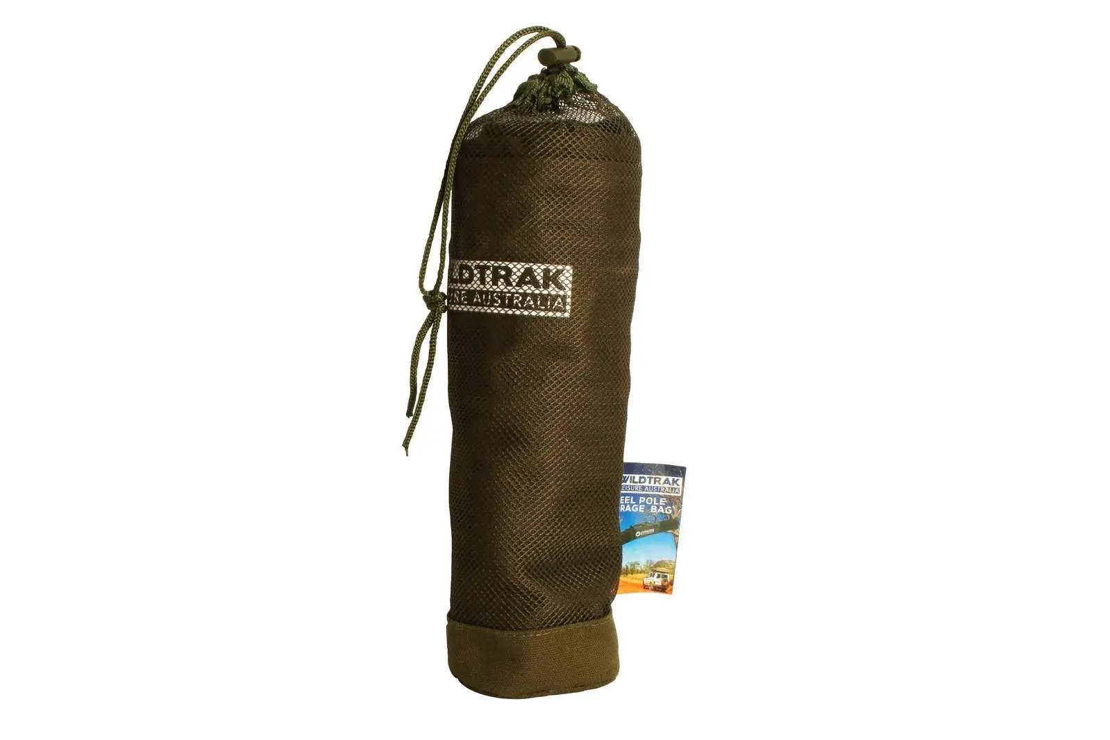 Wildtrak 170x15cm Canvas Carry Bag Storage Holder For Tent Steel Pole Green