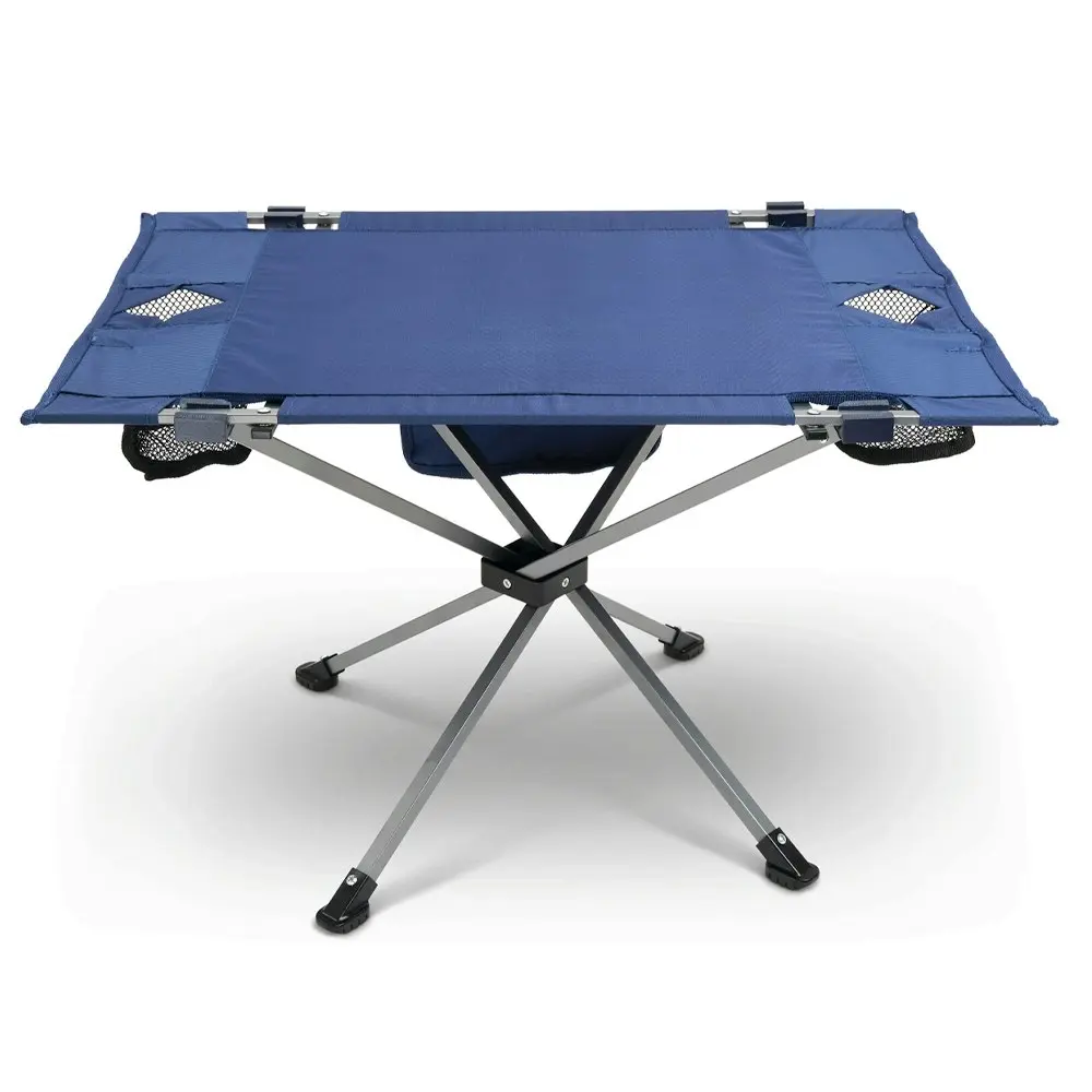 Sport Brella Sunsoul Portable Outdoor Beach/Camping Table w/ Cup Holder Navy