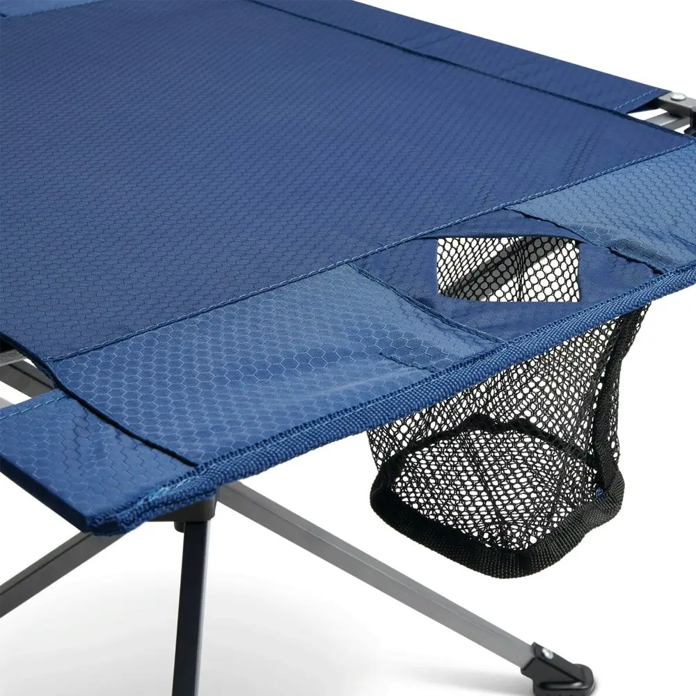 Sport Brella Sunsoul Portable Outdoor Beach/Camping Table w/ Cup Holder Navy