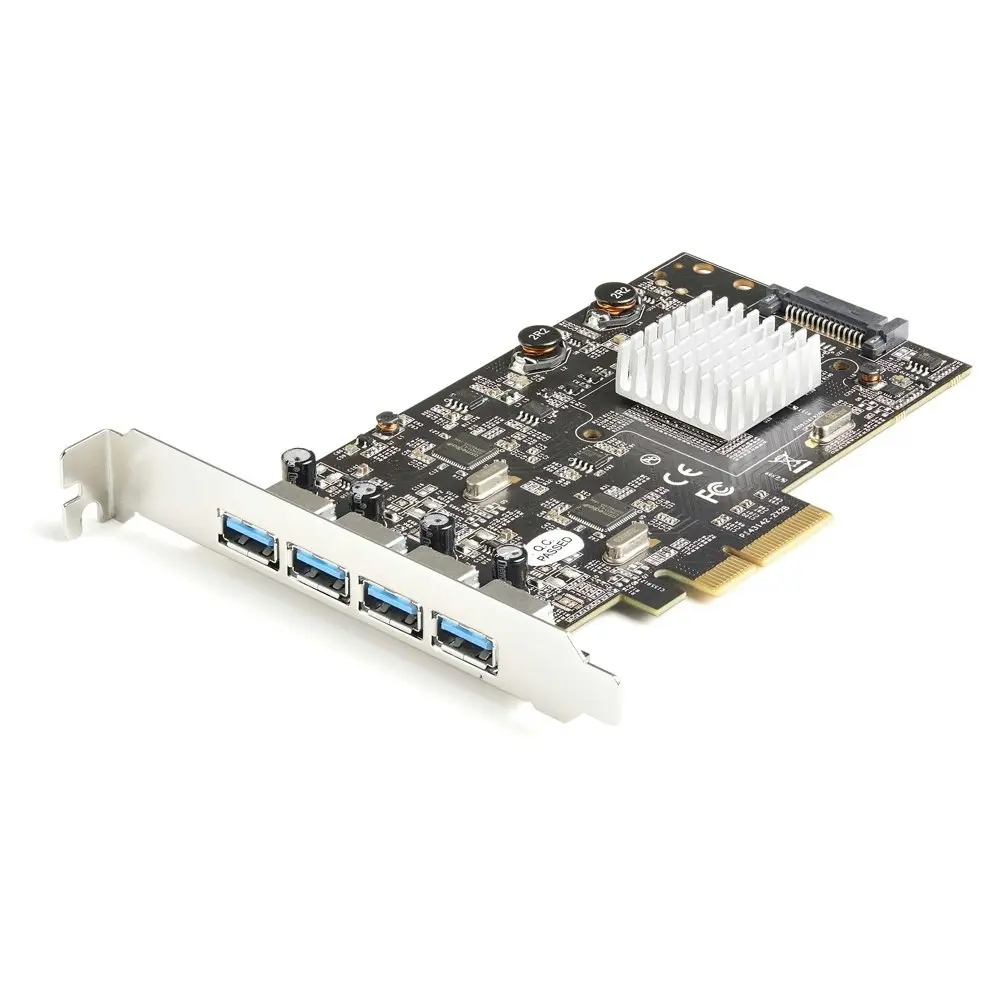 Star Tech 4-Port USB-A 3.1 PCIe Expansion Slot/Controller Card For Desktop/PC