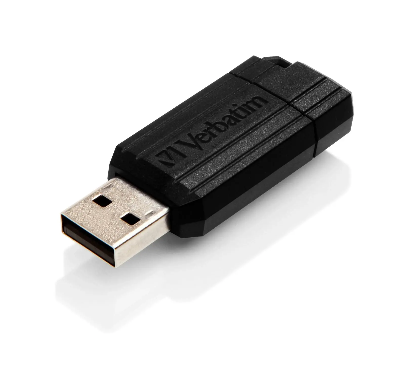 Verbatim Pinstripe Antimicrobial USB 2.0 Drive Stick 128GB Black Microban PC/MAC