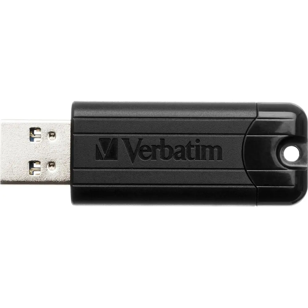 Verbatim Store'n'Go Pinstripe Windows PC Sliding USB 3.0 Stick Drive 64GB Black