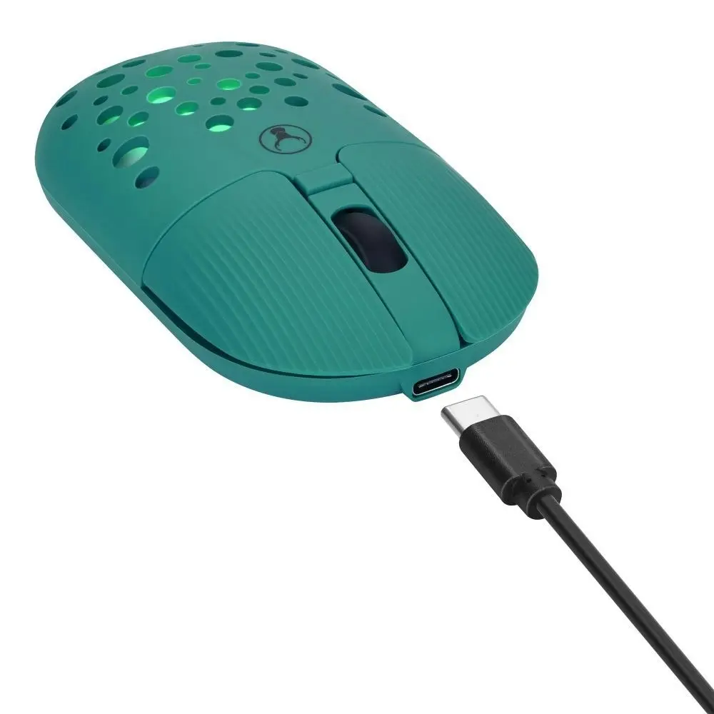 Bonelk M-270 Wireless Bluetooth USB-C RGB 4D Mouse 1200DPI For PC Emerald Green