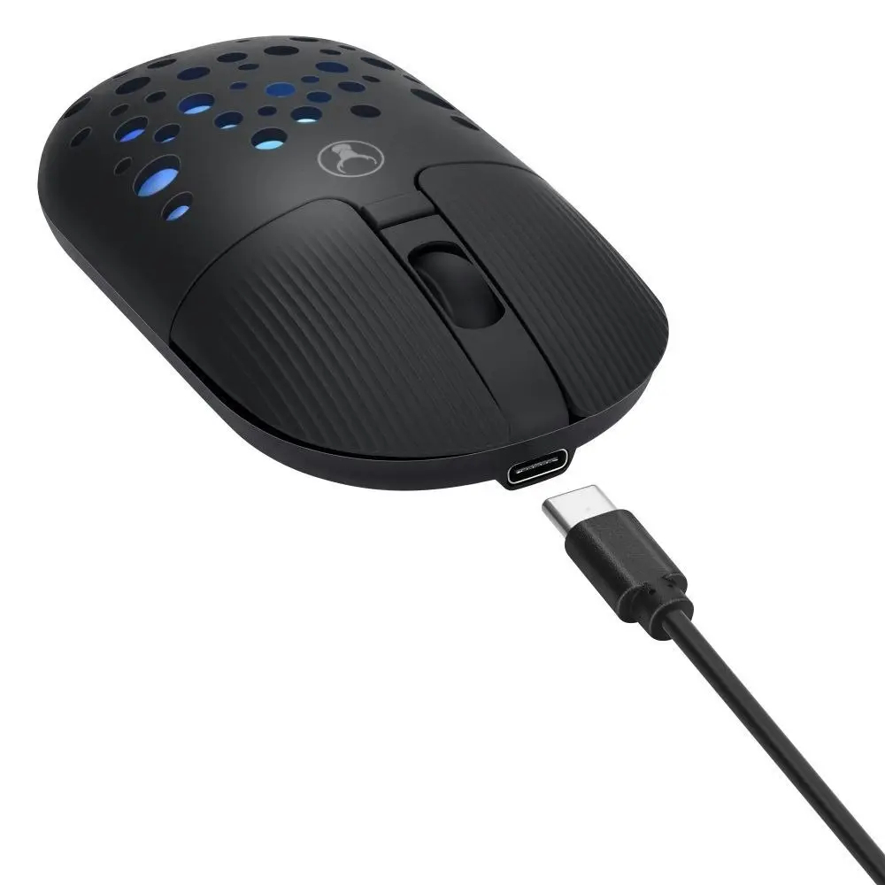 Bonelk M-270 Wireless Bluetooth USB-C RGB 4D Mouse 1200DPI For Laptop/PC Black