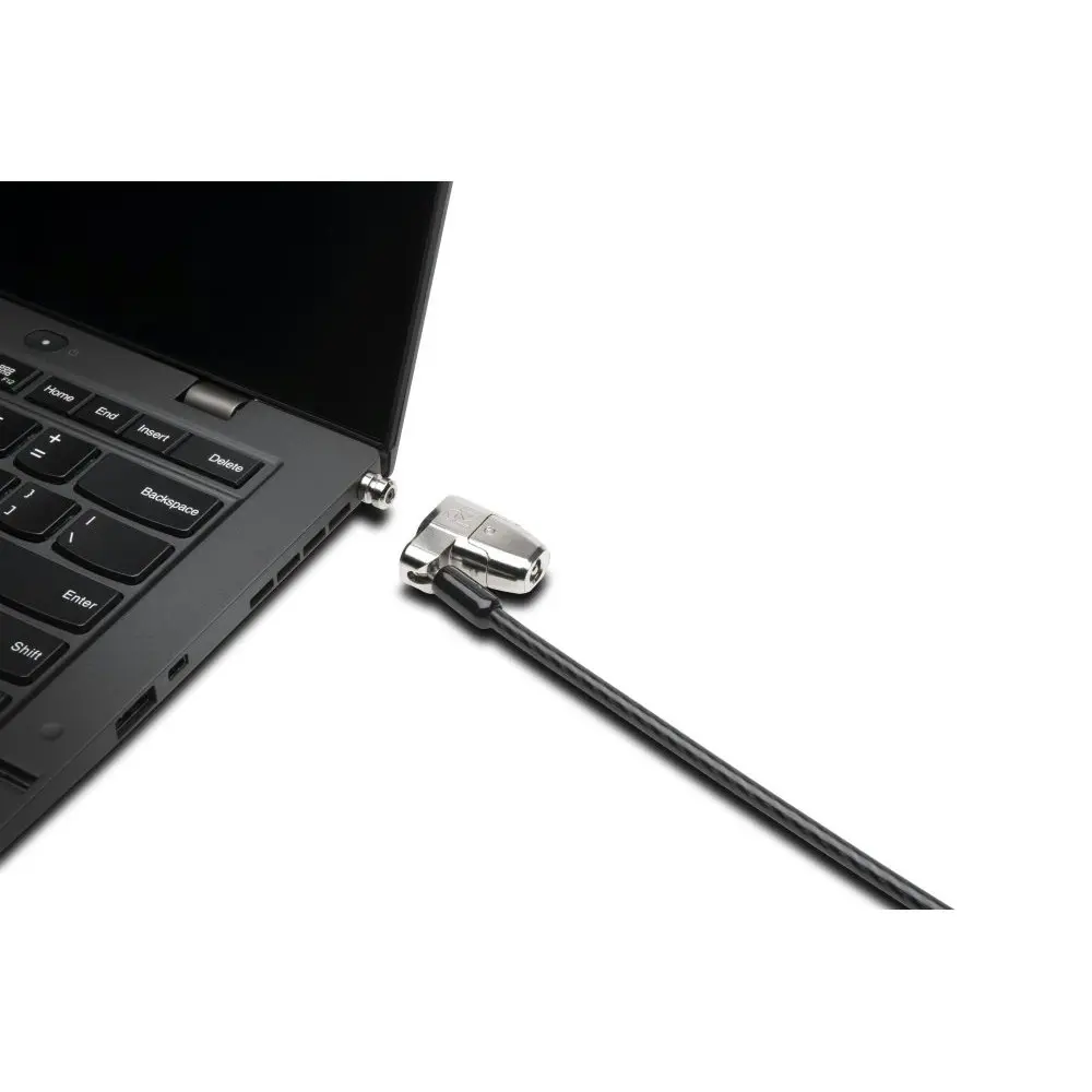 Kensington Keyed Lock Clicksafe 2.0 Carbon Steel Cable For Laptop/Notebook Black