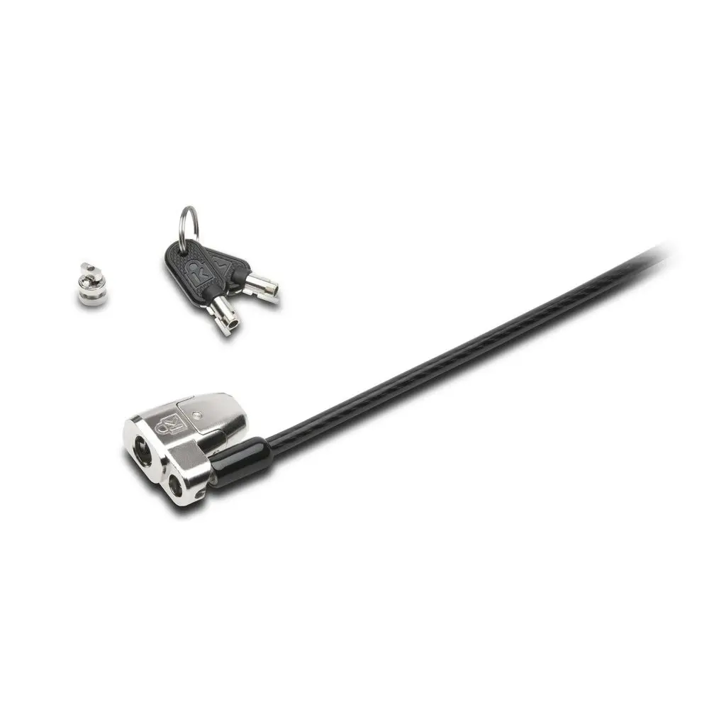 Kensington Keyed Lock Clicksafe 2.0 Carbon Steel Cable For Laptop/Notebook Black