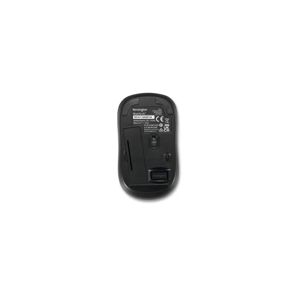 Kensington 2.4GHz Wireless Optical Mouse For Life For Laptop/PC Computer Black