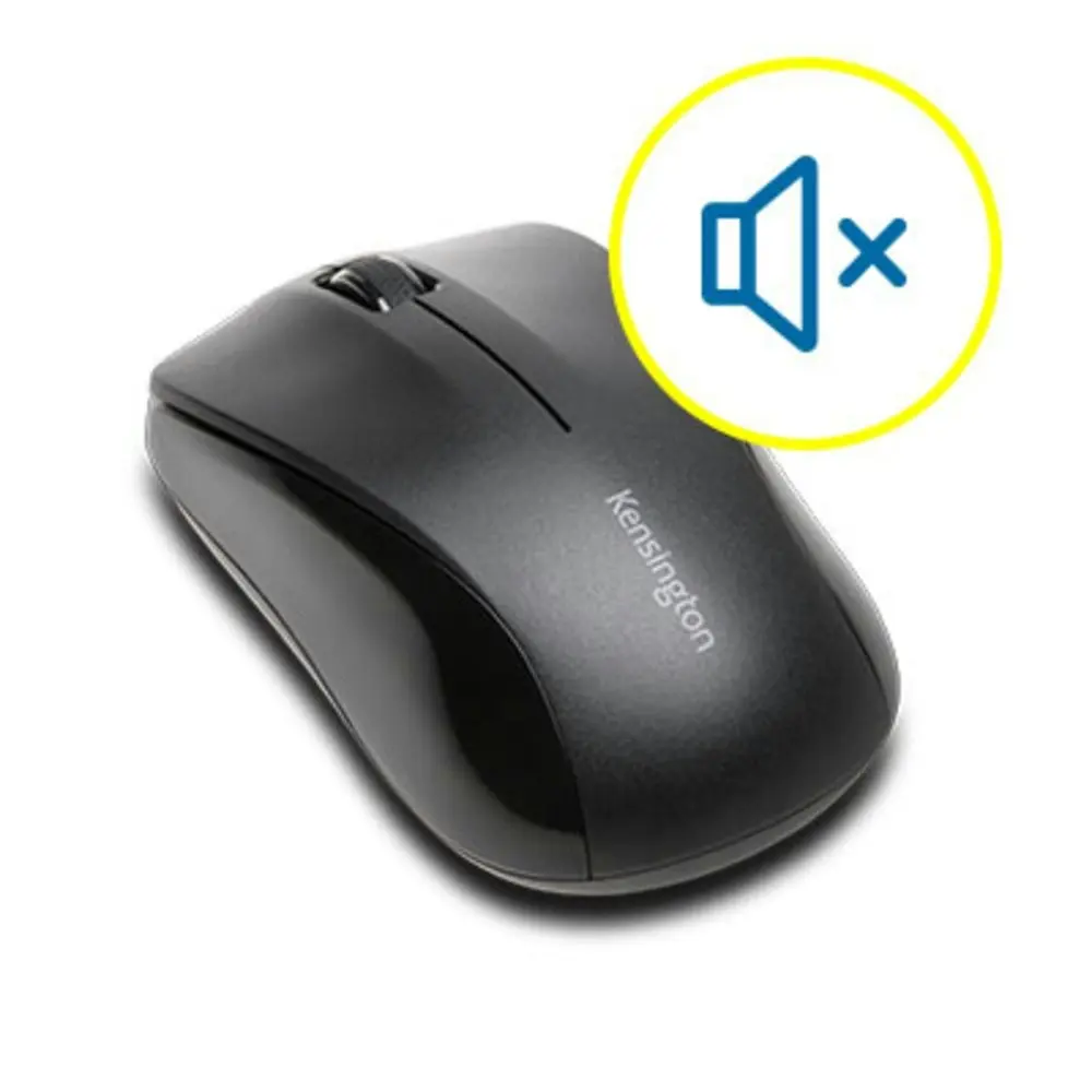 Kensington 2.4GHz Wireless Optical Mouse For Life For Laptop/PC Computer Black