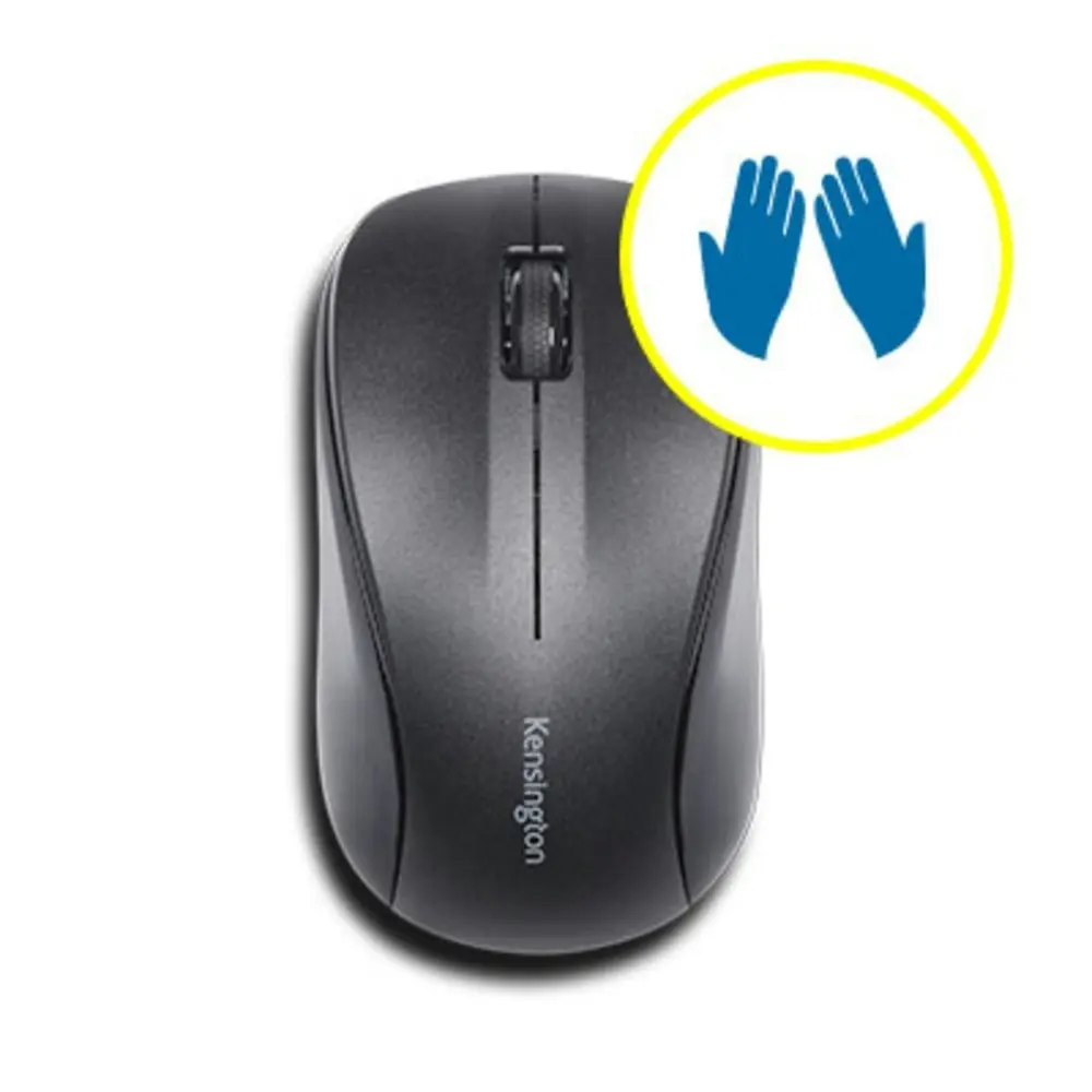 Kensington 2.4GHz Wireless Optical Mouse For Life For Laptop/PC Computer Black