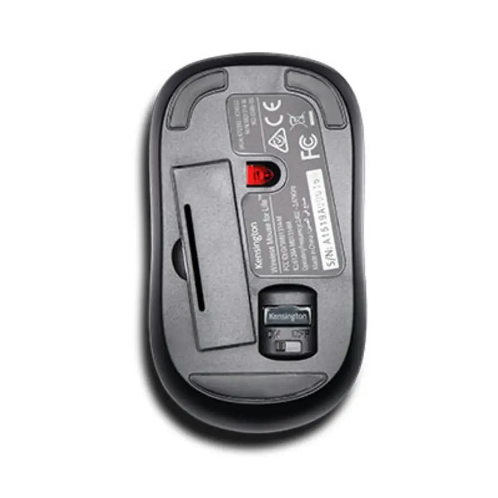 Kensington 2.4GHz Wireless Optical Mouse For Life For Laptop/PC Computer Black