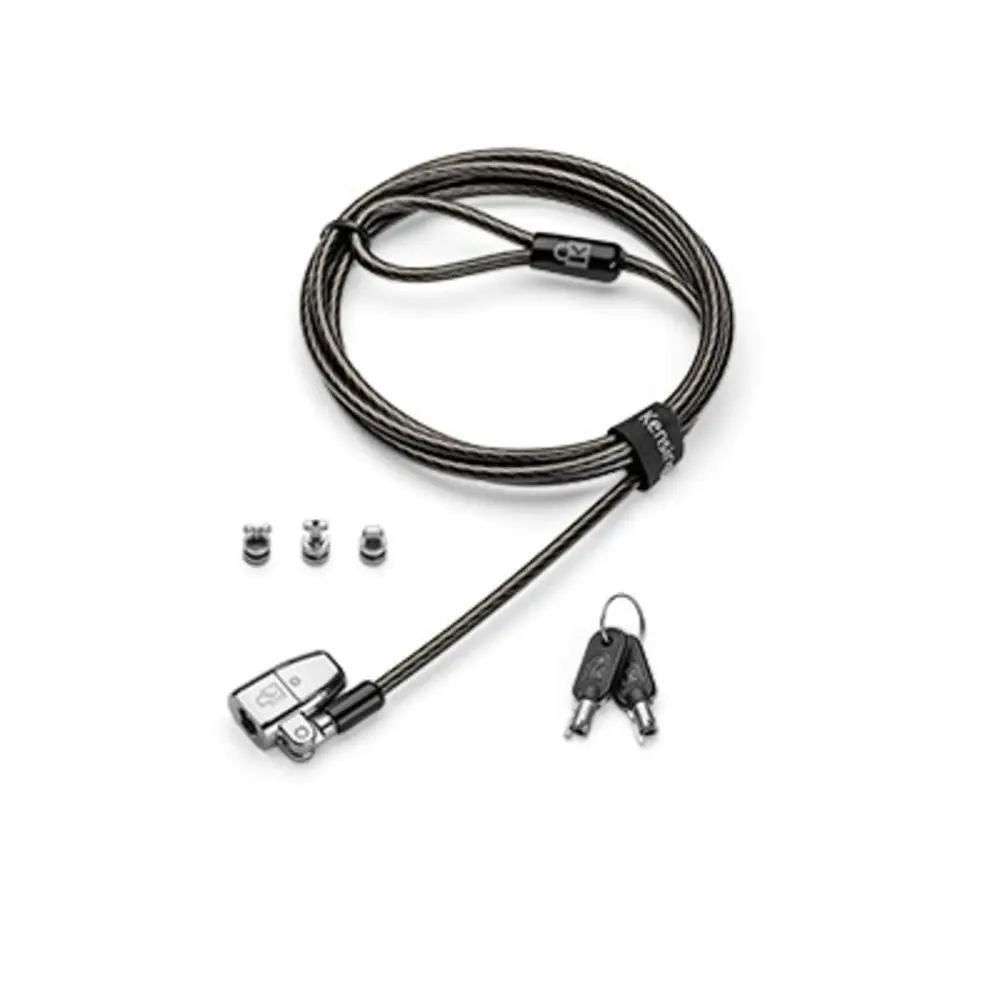 Kensington Clicksafe 2.0 Lock Security Cable w/ Tbar/N17/Nano B For Laptop Black