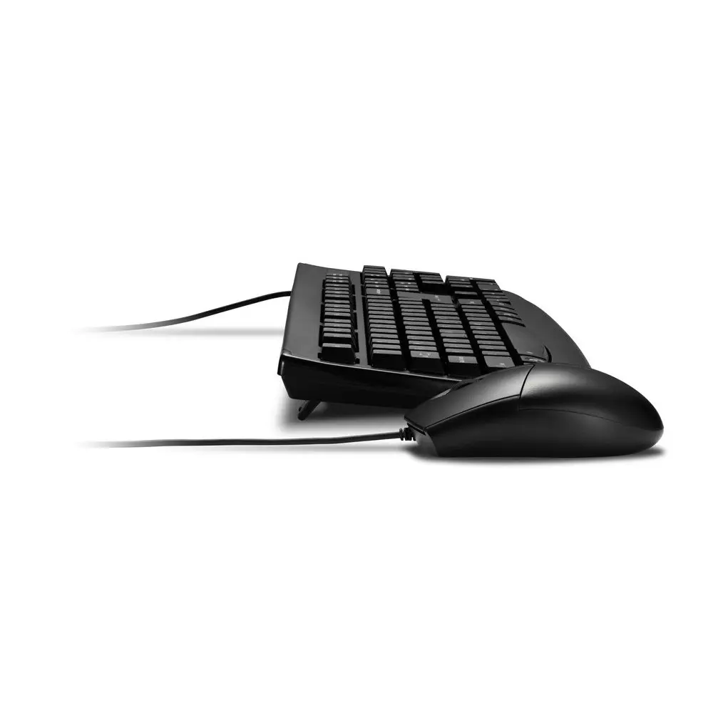 Kensington Profit Washable USB Wired Keyboard/Mouse Set For Desktop/Laptop Black