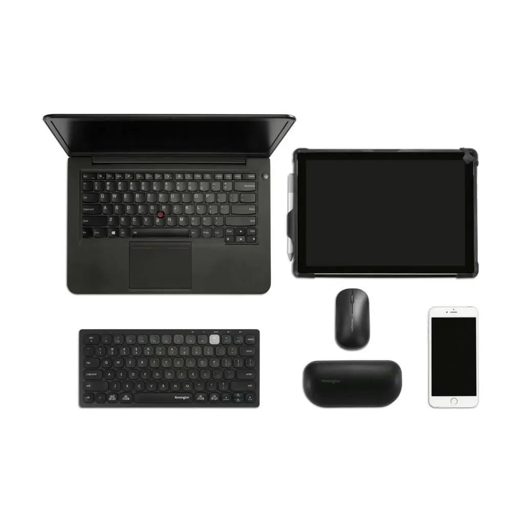 Kensington Mutli-Device Dual Wireless Bluetooth Keyboard For Laptop/PC Black