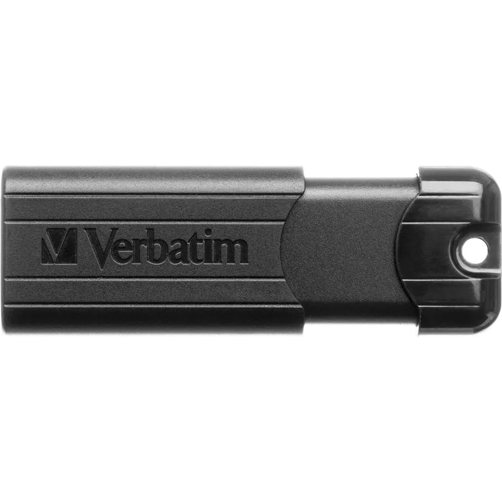 Verbatim Pinstripe Microban 32GB USB 3.0 Memory Stick Drive For PC/Laptop Black