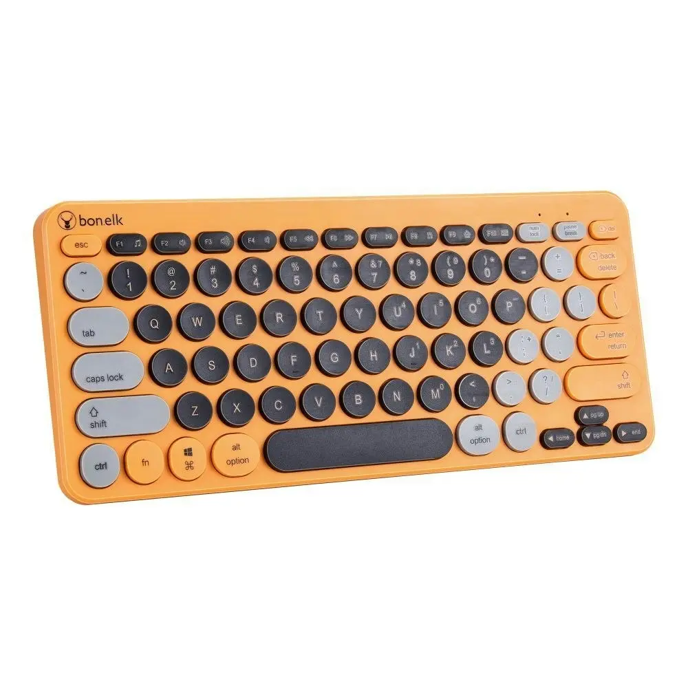 Bonelk KM-383 USB Wireless Keyboard & Mouse 1800DPI Combo For Laptop/PC Orange