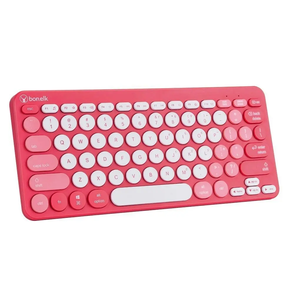 Bonelk KM-383 USB Wireless Keyboard & Mouse 1800DPI Combo For Laptop/PC Red