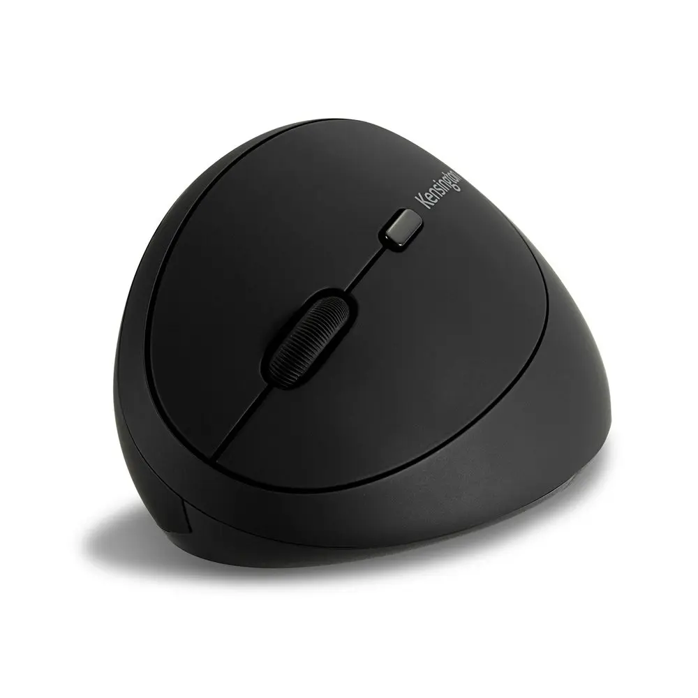 Kensington Left Handed Ergo Wireless Mouse w/ USB Dongle For PC/Laptop Black