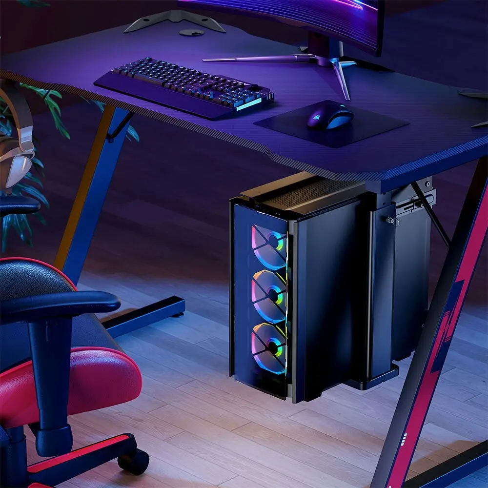 Activiva Ultra-Wide Adjustable Wall & Under-Desk Gaming/Work PC Tower Mount