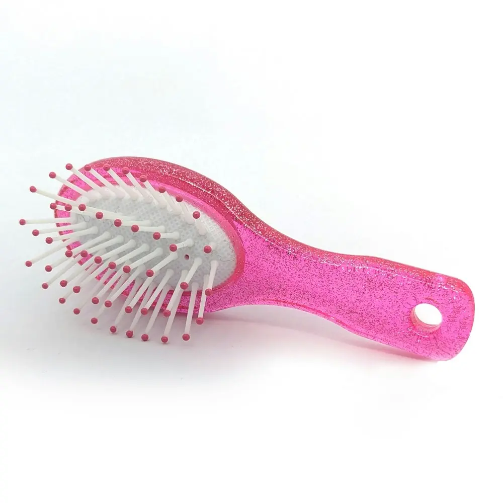 3x My Accessory Kids Portable 12cm Hair Brush/Styling/Detangling Comb Glitter