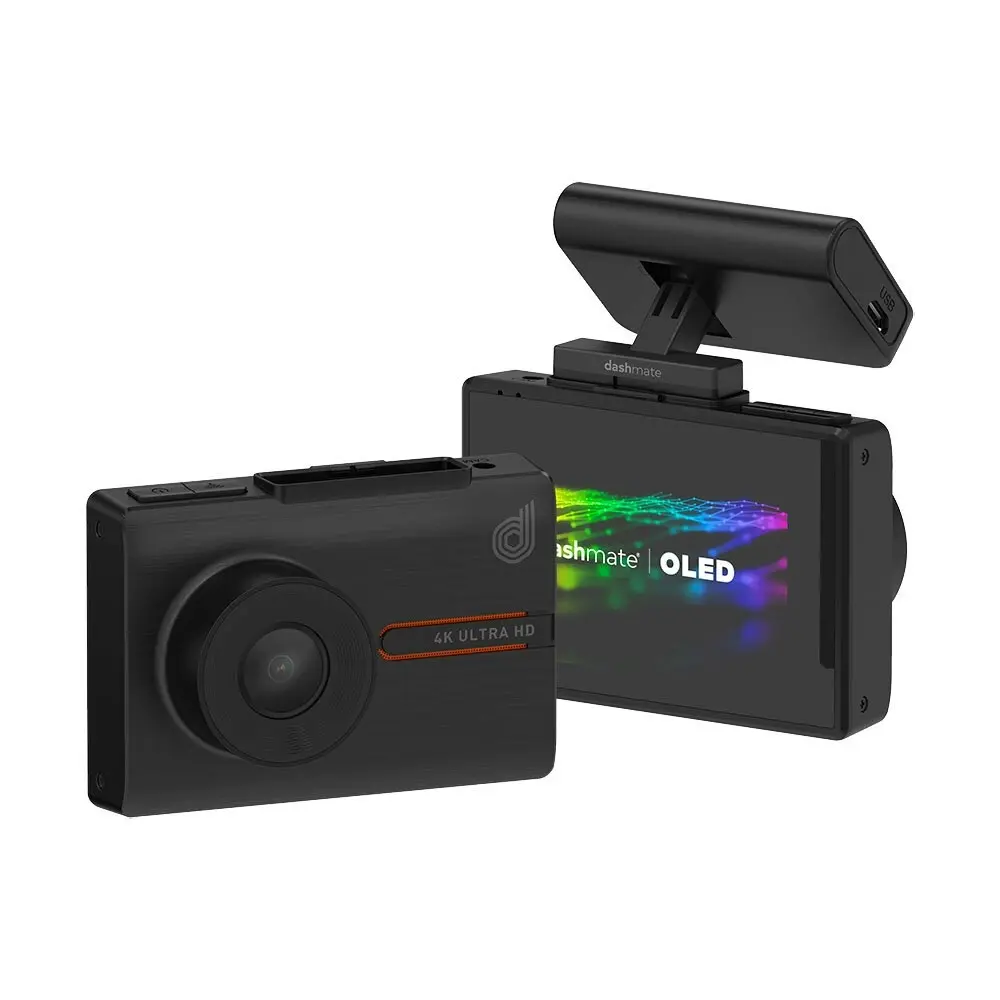 Dashmate 4K Ultra-HD Dual Channel Dash Video Recording Front/Rear Camera OLED