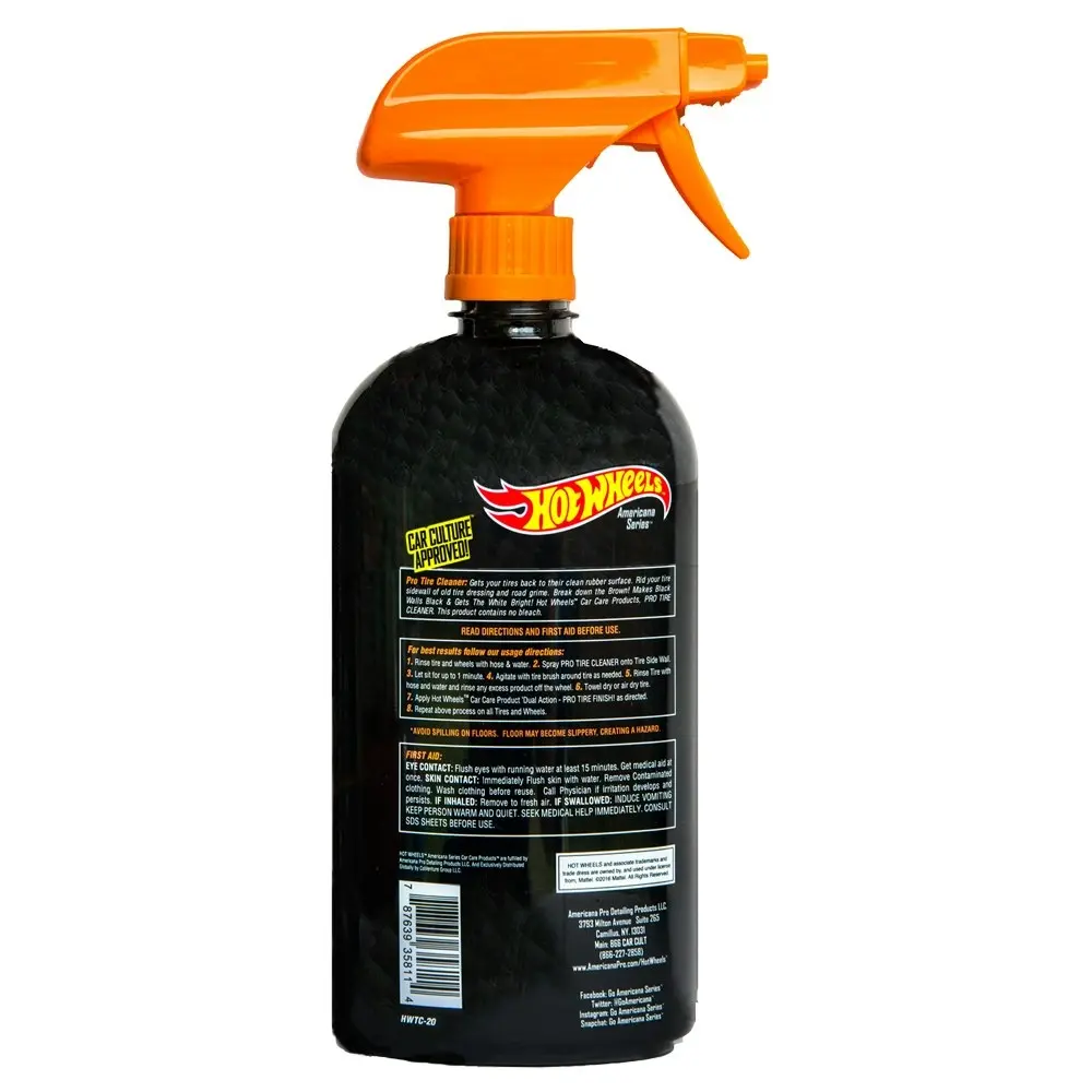 Hot Wheels Pro Tire Shine Car/Vehicle Cleaner Spray Dirt/Grime Remover 590ml